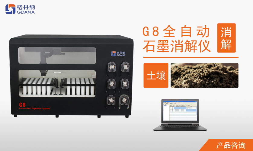 G8全自動石墨消解儀對土壤中Cd、Cr、Cu、Pb、Ni、Zn金屬的消解
